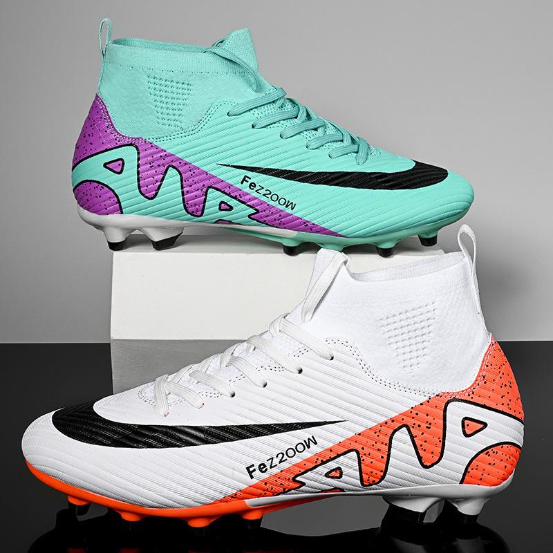 New Sports Youth Student Shoes Lawn Long Broken Sports Adult Football Shoes Men's and Women's Training Football Spikes