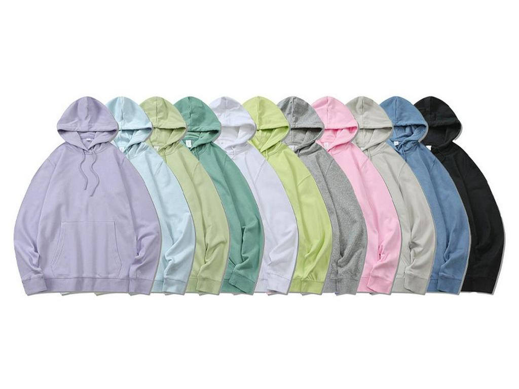 Kadın Düz Renk Kapüşonlu Sweatshirt - Sonbahar/Kış Pullover İşlemeli Tasarımlı