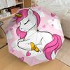 1PC Unicorn Hearts Umbrella-8-Rib Reinforced, Automatic Open, Lightweight & Durable, Cute Fashion Accessory for Outdoor-W9311