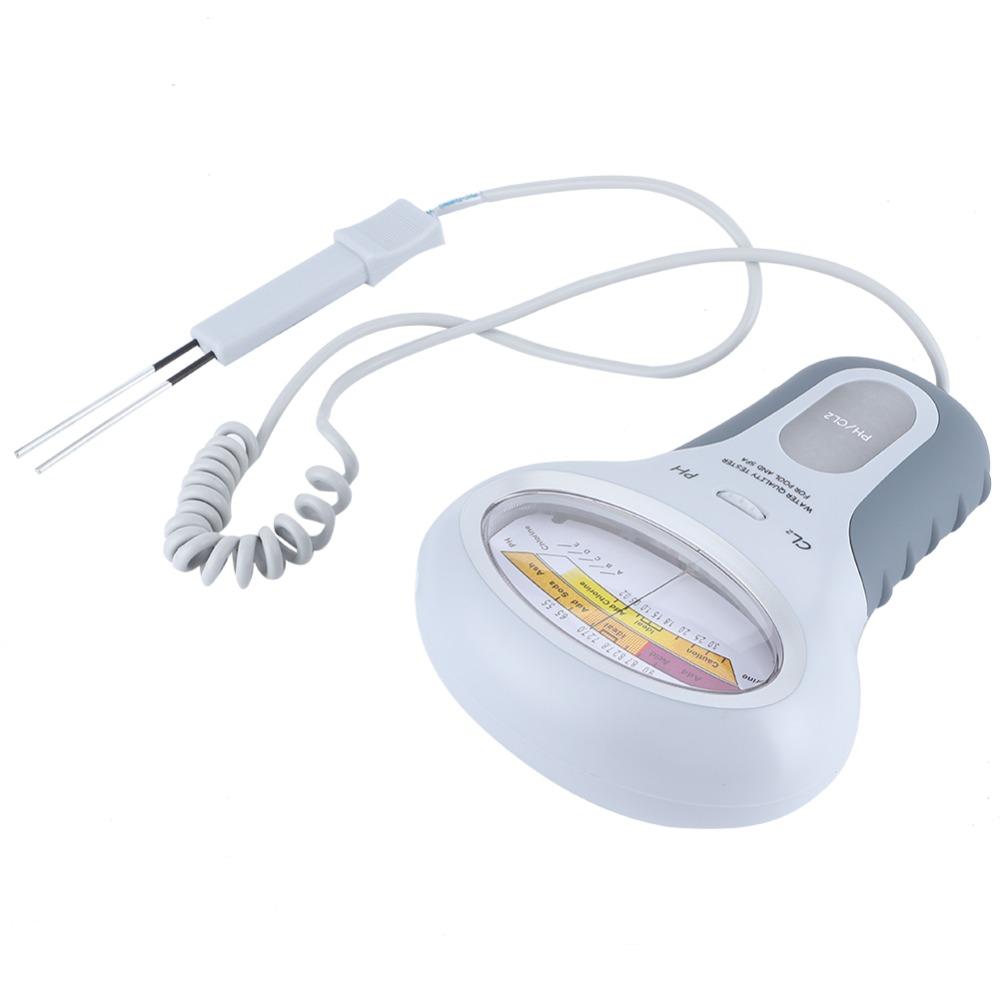 Plastic Chlorine Tester Meter 2-in-1 Pool Water Tester Durable Spa Water Analyzer