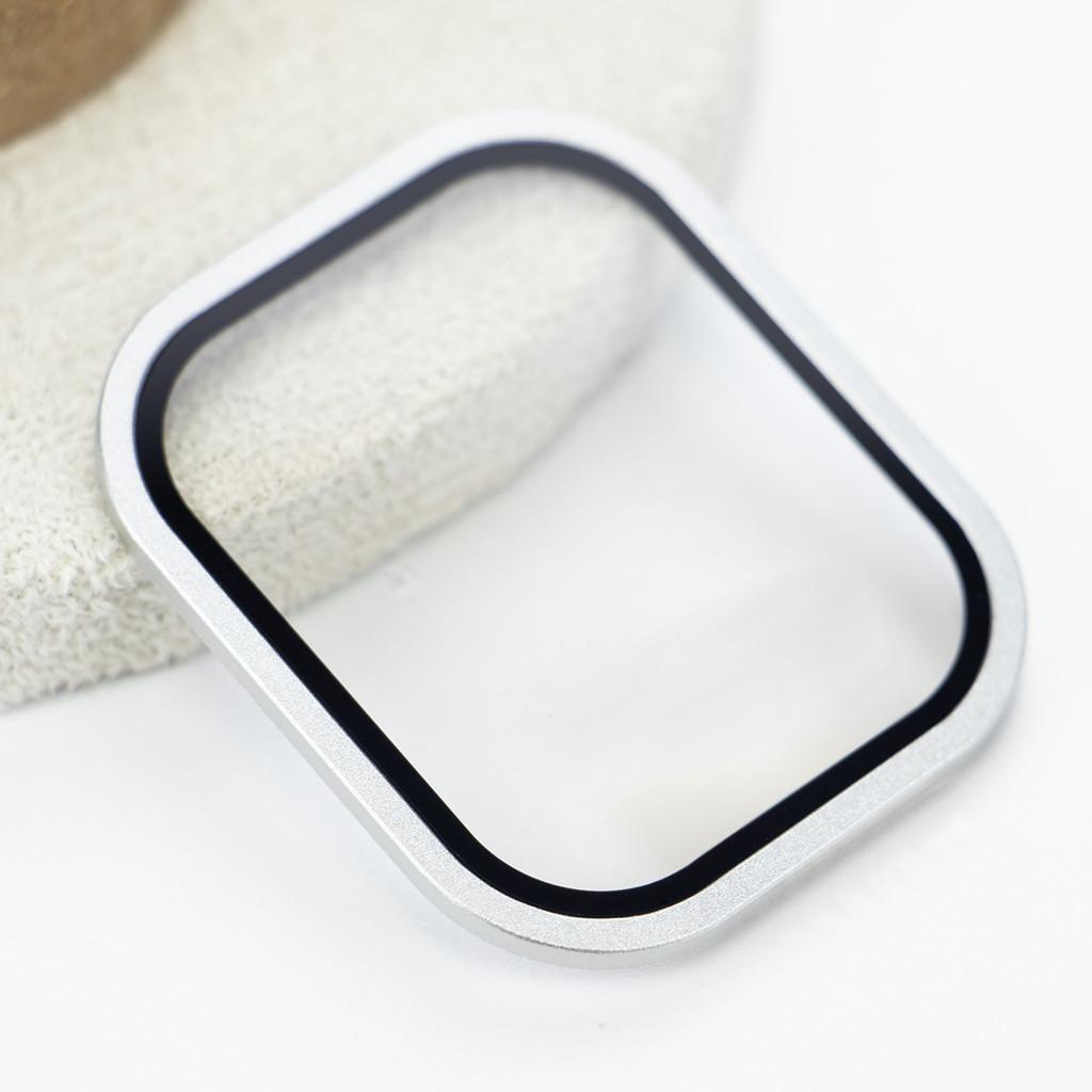Gehärtetes Glas HD Vollfolie Metall Kratzfester Bumper Displayschutz kompatibel Für Apple Watch Ultra 3 2 49mm