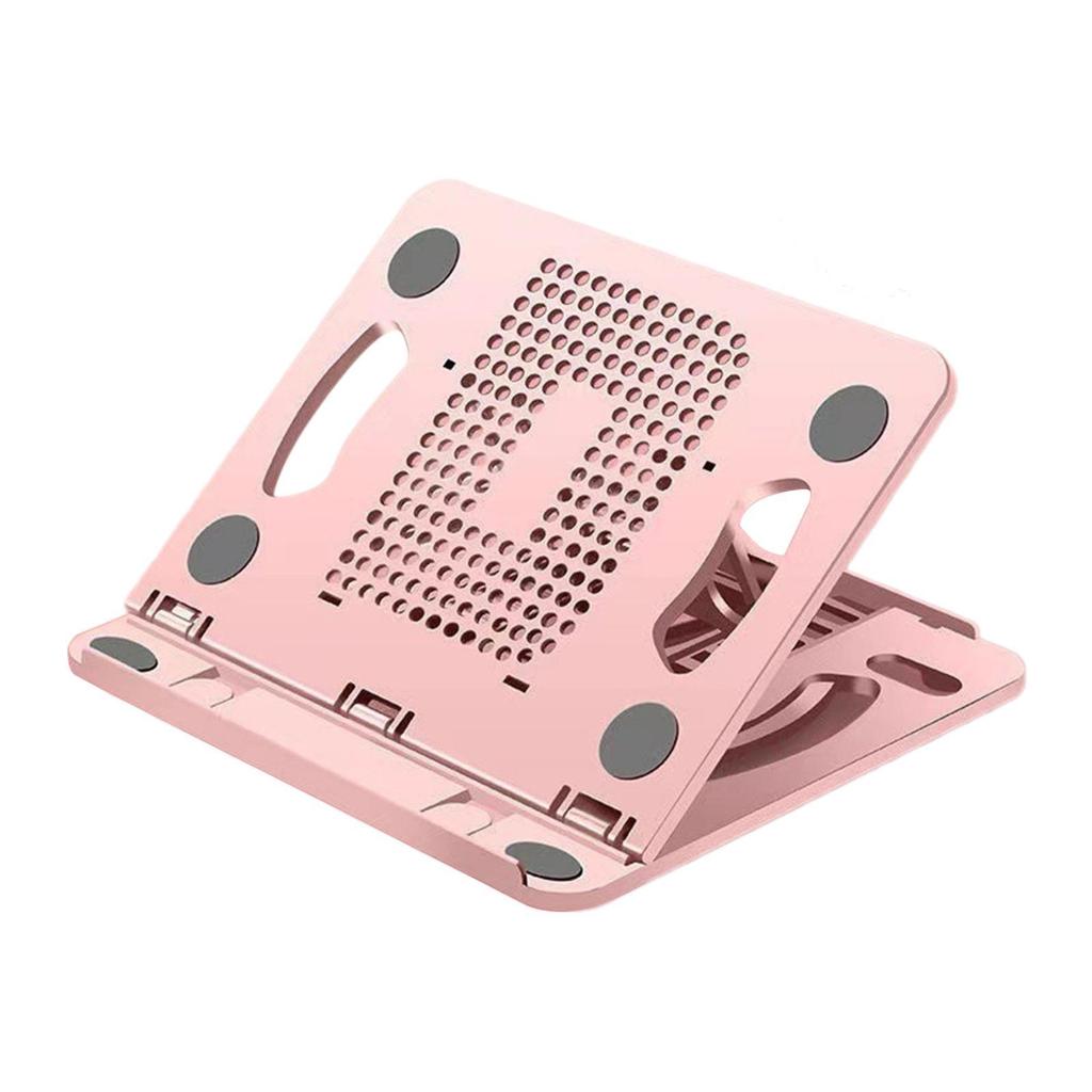 Laptop Stand Lightweight Nonslip Folded Ventilated Cooling Shelf Adjustable 8 Positions for Desk Study Living Room Home Bedroom