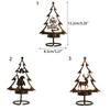 Christmas Scene Christmas Candlestick Iron Art Aromatherapy Candle Holder   Living Room