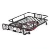Goolsky Roof RackShelfLuggage Carrier with Light Bar for 110 Scale RC Crawlers, Axial SCX10, D90, 110, Traxxas TRX-4, Tamiya HSP, RC Car Parts