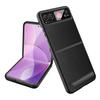 For Motorola Razr 40 5G Kickstand Case Leather+PC Cover with Rear Screen Film