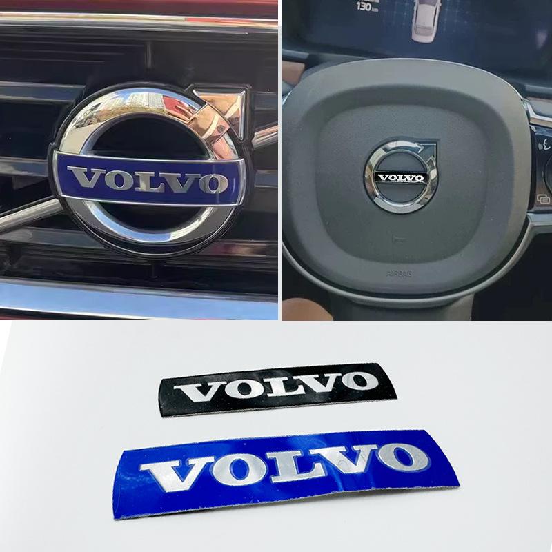 Autocollant Logo Calandre Avant Volant Voiture Accessoire Décoration Auto Pour Volvo Rdesign Polestar AWD V50 S60 XC60 S40 XC90 XC40