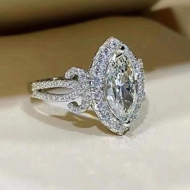 

Эстетические кольца из циркония с огранкой «маркиз» для женщин, модные роскошные женские свадебные аксессуары, изысканный дизайн, ювелирные изделия, шикарный подарок 10