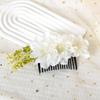 Multicolor Flower Hair Comb Cloth Thai Hair Comb Temperament Hair Accessories  performance clothing