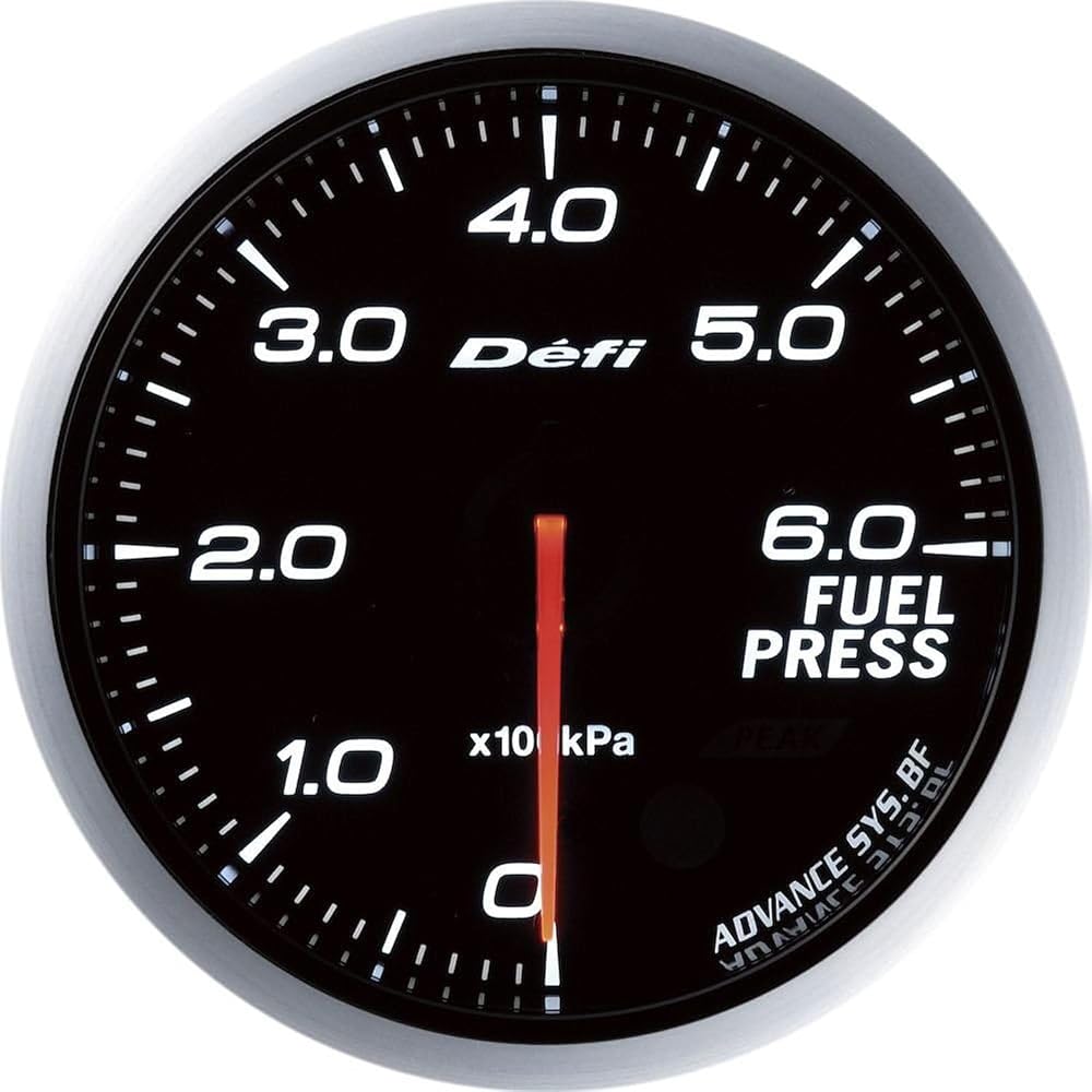 Nippon Seiki Defi (Defi) Meter [Defi-Link ADVANCE BF] Fuel Pressure Gauge (White) DF10301