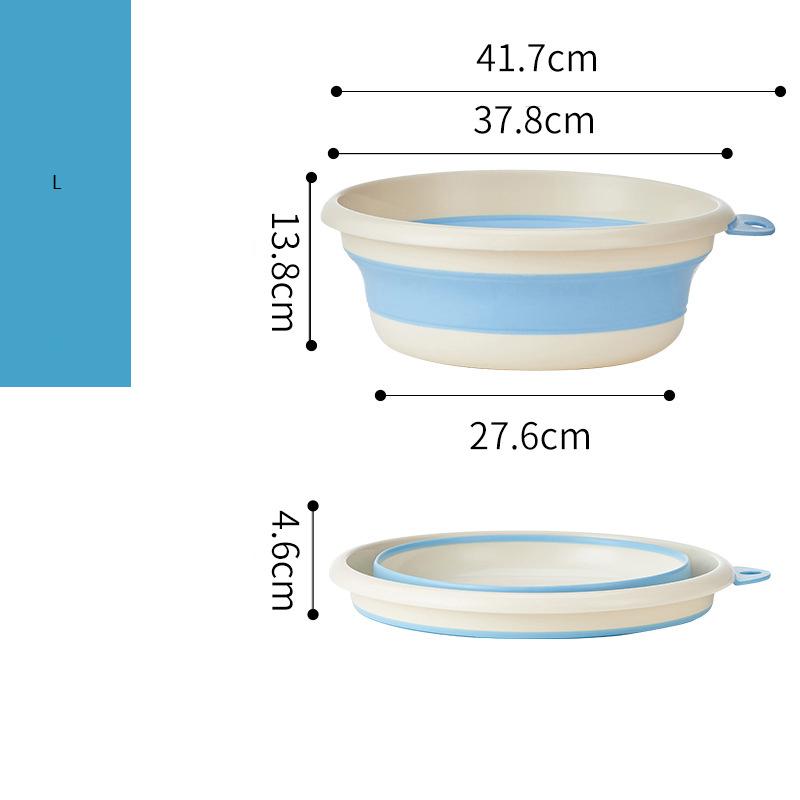 Children's Folding Basin for Household Use, Baby's Hand and Foot Washing Basin, Wall Mounted Foldable Thick Vegetable Washing Basin