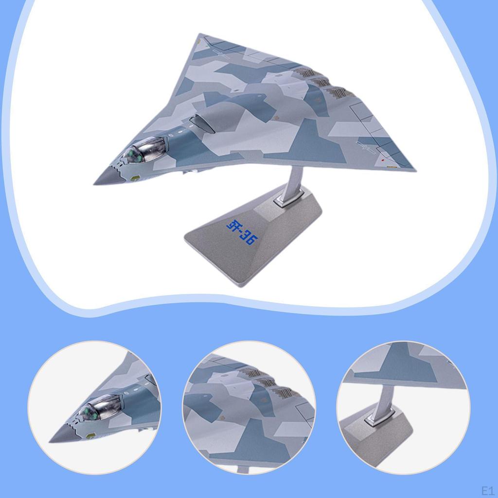1/144 Scale J36 Fighter Model Simulated Airplane Simulation Realistic Souvenir Collections Aircraft