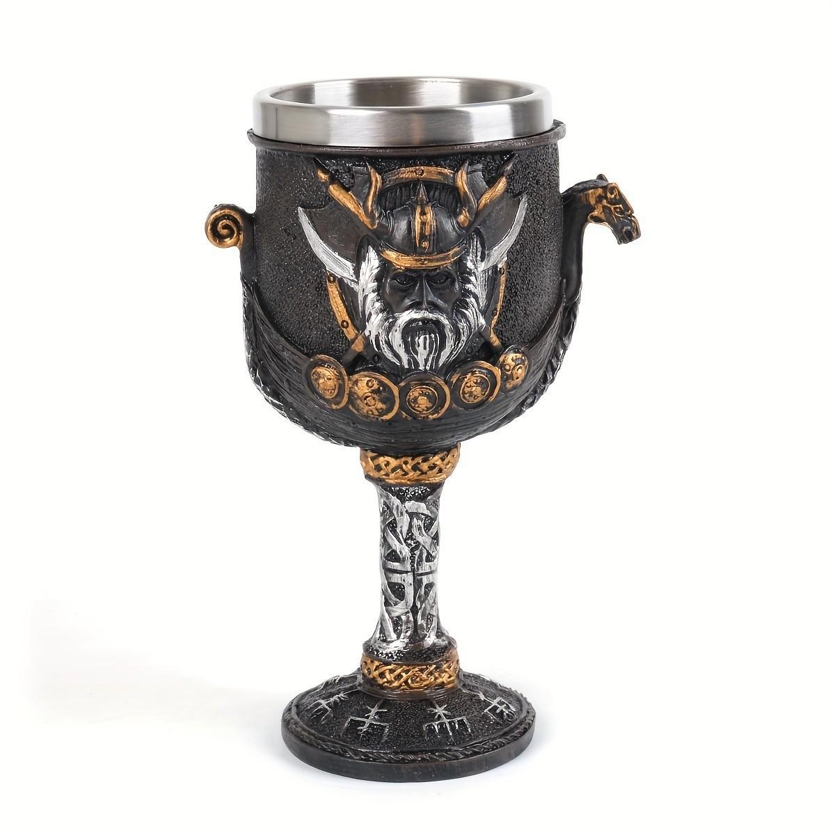 Embossed Wine Glass Creative Stainless Steel Wine Wine Glass Whiskey Song of Ice and Fire Glass