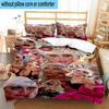 3PCS pop Lady music 3pcs Bedding,Including 3PCS Duvet Cover And 2pcs Pillowcases Perfect for Christmas,Ideal for Bedroom, Dormitory