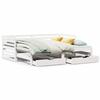 VidaXL Daybed with Drawers White 90x200 Cm Solid Pine Wood, Sofa Bed, Comfortable Sofa Bed, Daybed with 3302196
