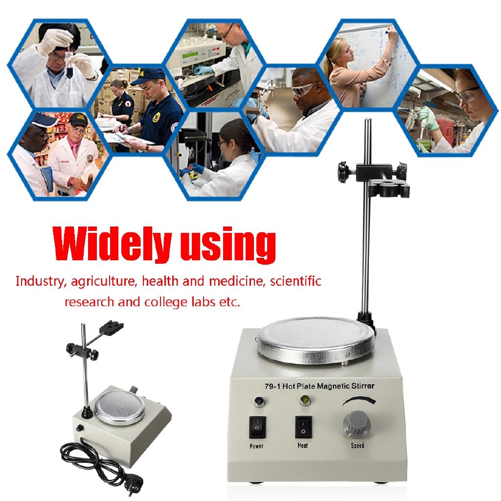 250W Hot Plate Magnetic Stirrer Lab Speed variable control Mixer No Vibration US/EU/AU Plug Smooth Run 110/220V 1000ml