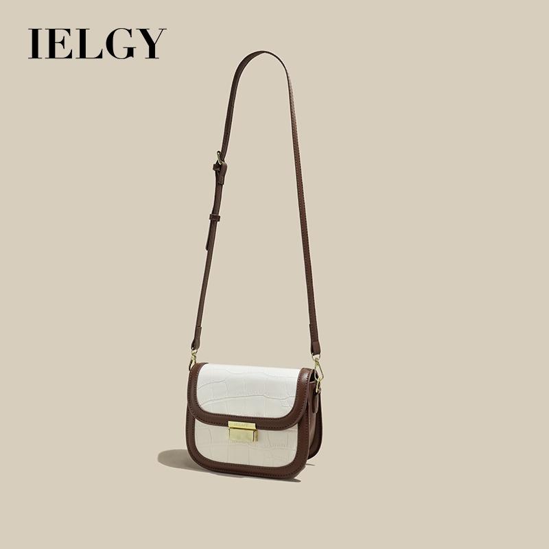 IELGY Fashionable Stone Pattern Saddle Lock Shoulder Bag For Women - New For