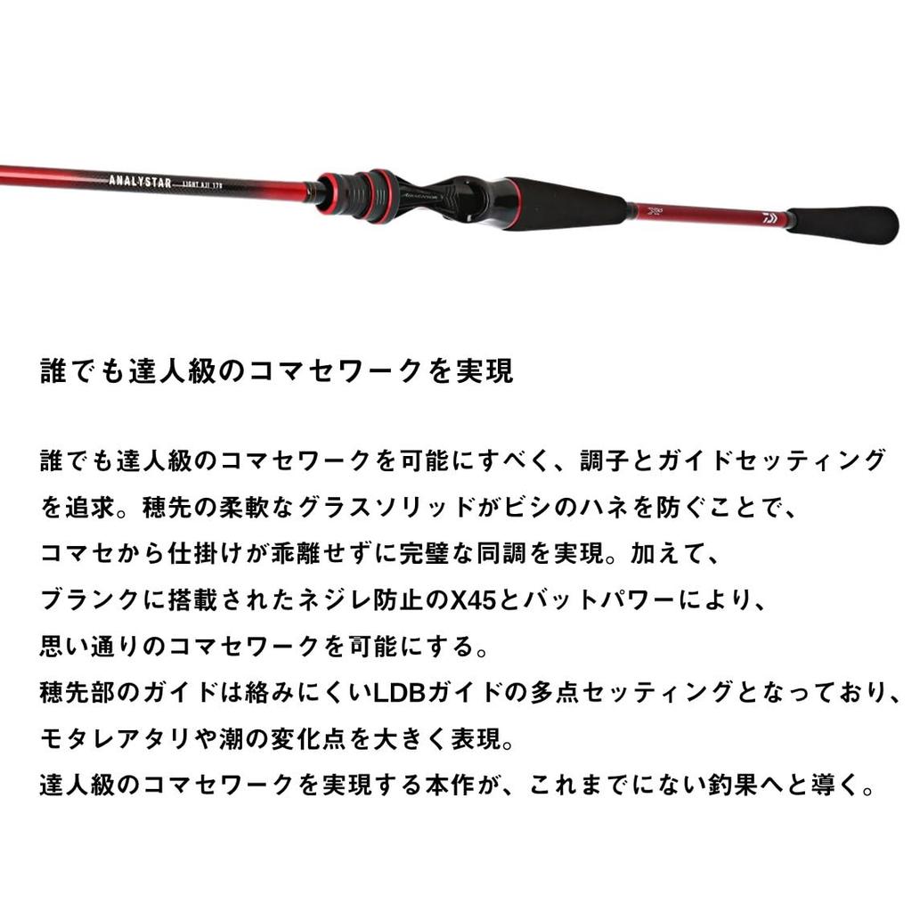 Daiwa Analister Light Horse Mackerel Rod 165 Tech