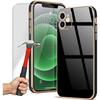 Protective Case - Luxury - iPhone 12 - Shockproof - Soft TPU - Pack of 2 Tempered Glass