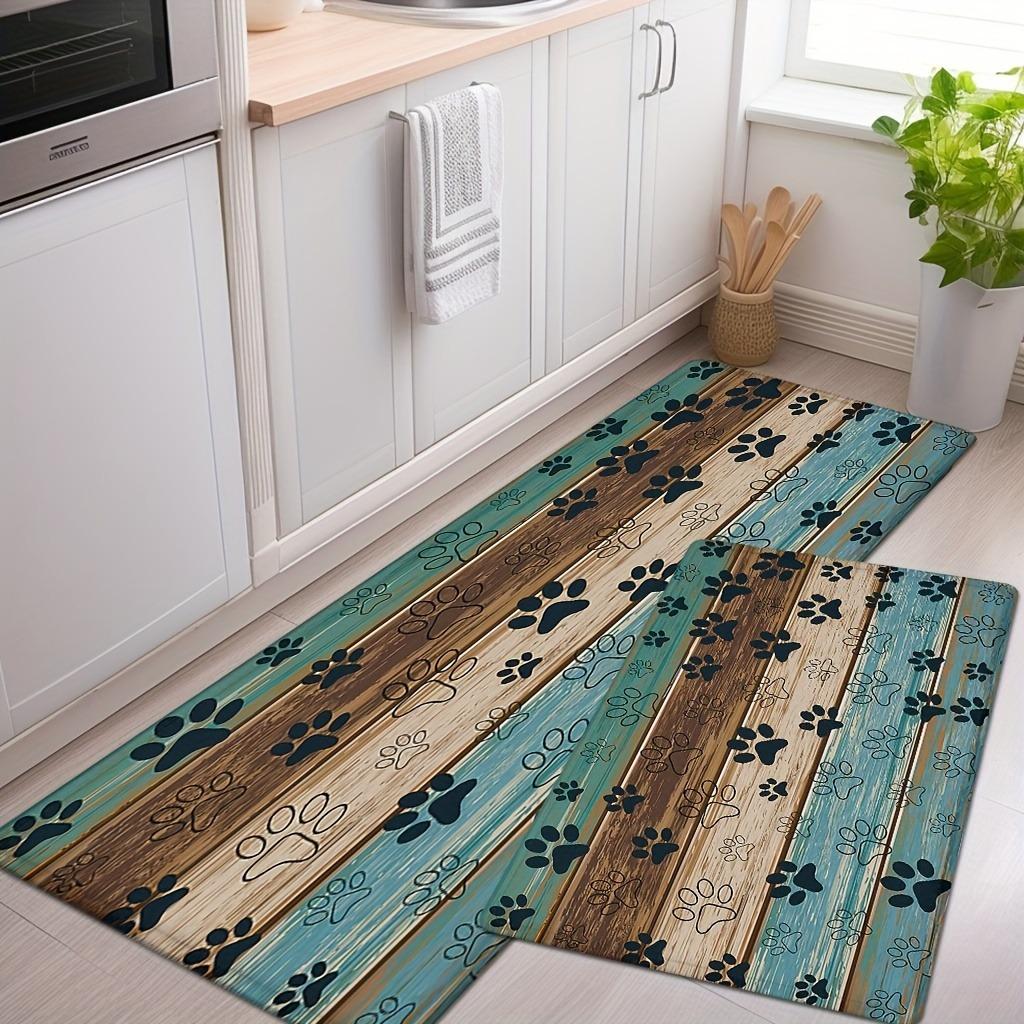 1PC Beach&Wave Pattern Door Mats Kitchen Rugs Non-Slip Pop Design Living Room Rugs Bath Mat Carpet for Home Sink Laundry Decor