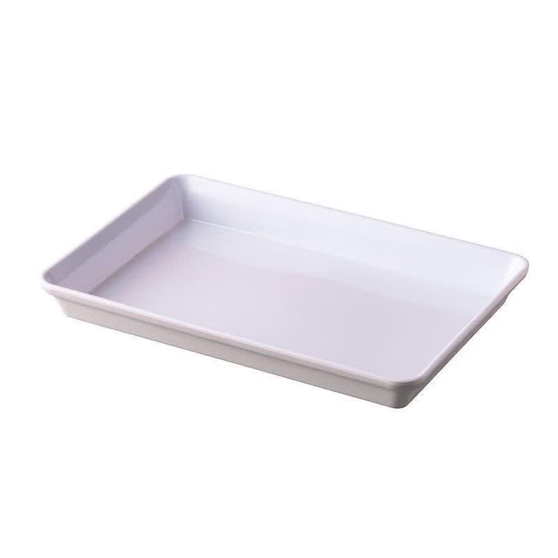 De Rui En White Melamine Deep Serving Tray
