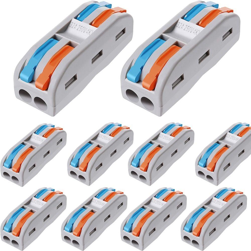 

Mini Quick Terminal Block Splicing Terminal Blocks New Wire Connector 10pcs SPL2