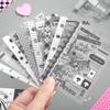 20sheets Kawaii Ins M5 Creative Typeface Die cut Stickers Book for DIY Diary Scrapbook Handmade Aesthetic Stickers