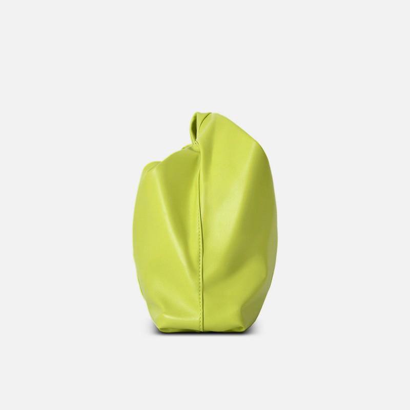 Small Niche Fashion Design Pleated Cloud Bag Women's High-end Handbag Versatile Texture Horn