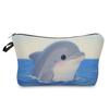 Sea Life Printed Cosmetic Bag, Travel Nail Polish Storage Bag, Classic Versatile Wash Bag