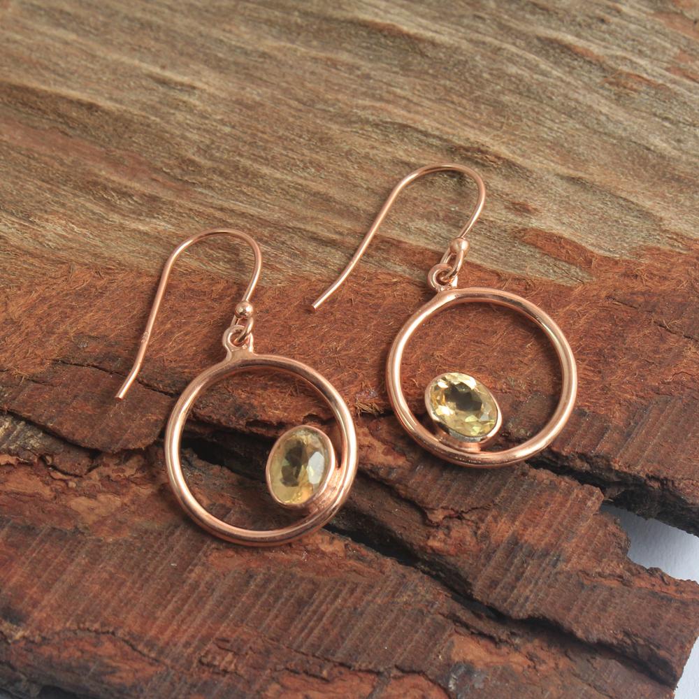 

Лунный камень, цитрин, драгоценный камень, позолоченные серьги из стерлингового серебра 925 пробы, ювелирные изделия ручной работы жёлтый