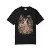 Vintage Floral Bunny T-Shirt | Cottagecore Rabbit Graphic Tee | Botanical Wildflower Shirt | Nature Lover Gift | Cute Spring Unisex Tee