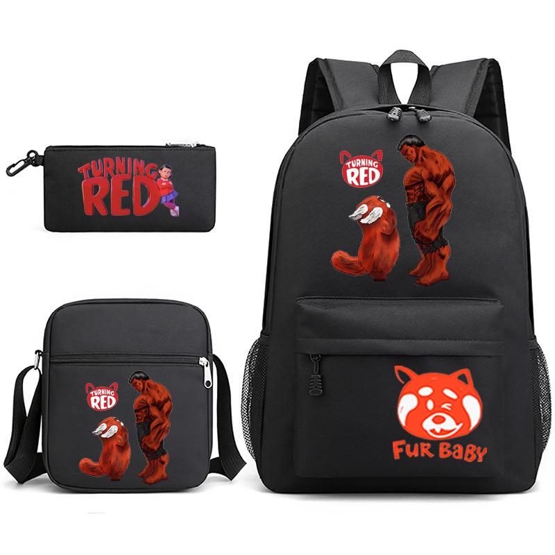 2022 Youth Metamorphosis 3 Sets/piece Laptop Backpack School Teen Girl Student Schoolbag