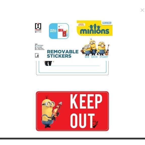 Minions Muurstickers Boys Room - 6 stuks - Multi