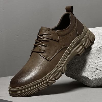 Men Genuine Leather Oxford Shoes British Style Casual Business Shoes Comfortable Formal Dress Footwear Fashion Man Walking Shoes