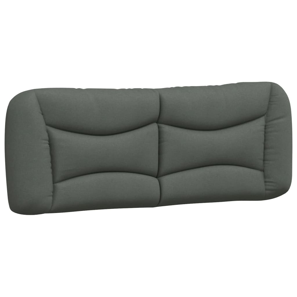 Vidaxl Poduszka Na Wezgłowie, Ciemnoszara, 120 Cm, Tkanina
