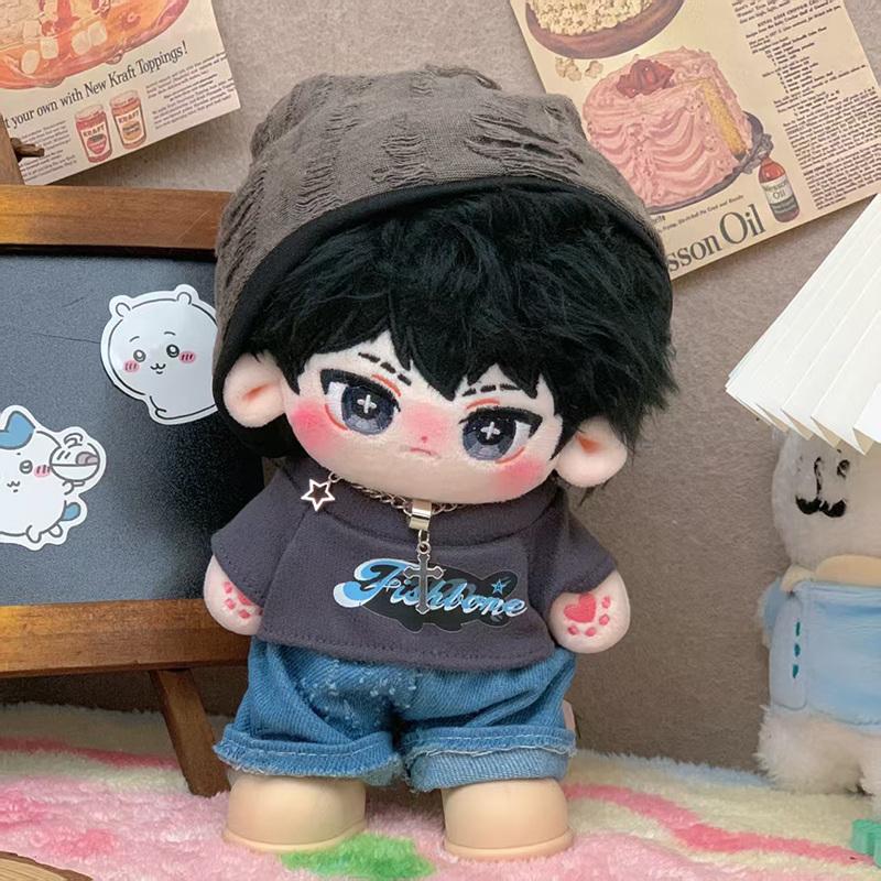 20cm Kawaii Anime Game Clothed Cotton Doll Cosplay Soft DIY Plush Doll Can Change Clothes Cute Birthday Gift for Kids