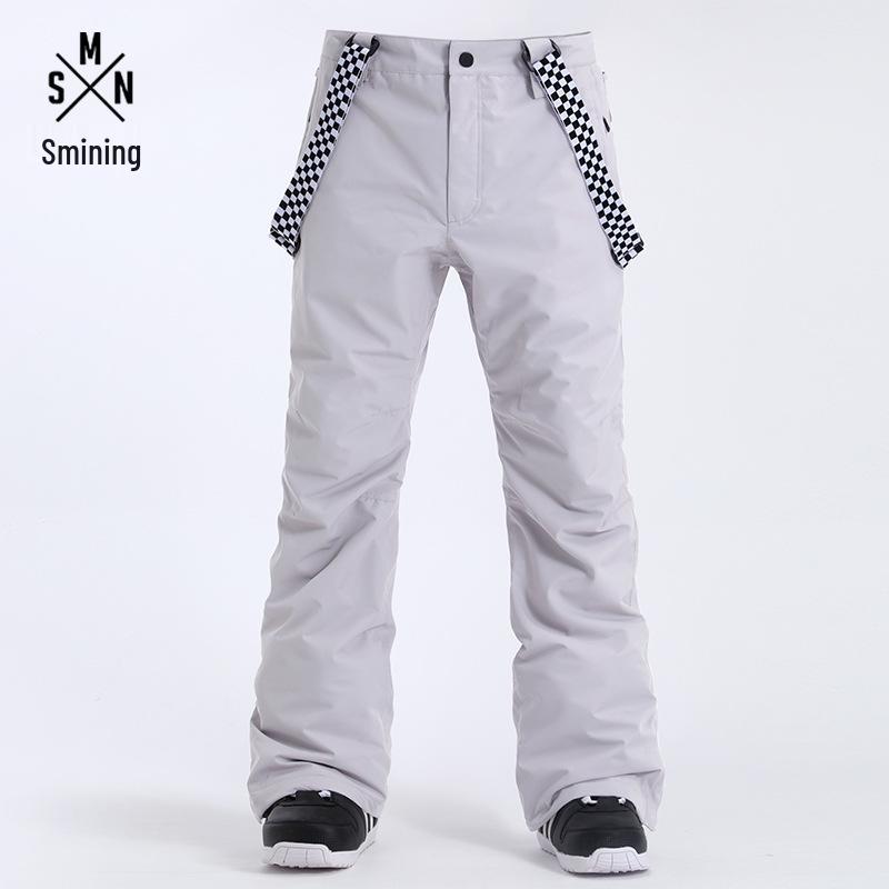 Men's Windproof Waterproof Ski Bib Pants - Thick, Warm, for Outdoor Sports