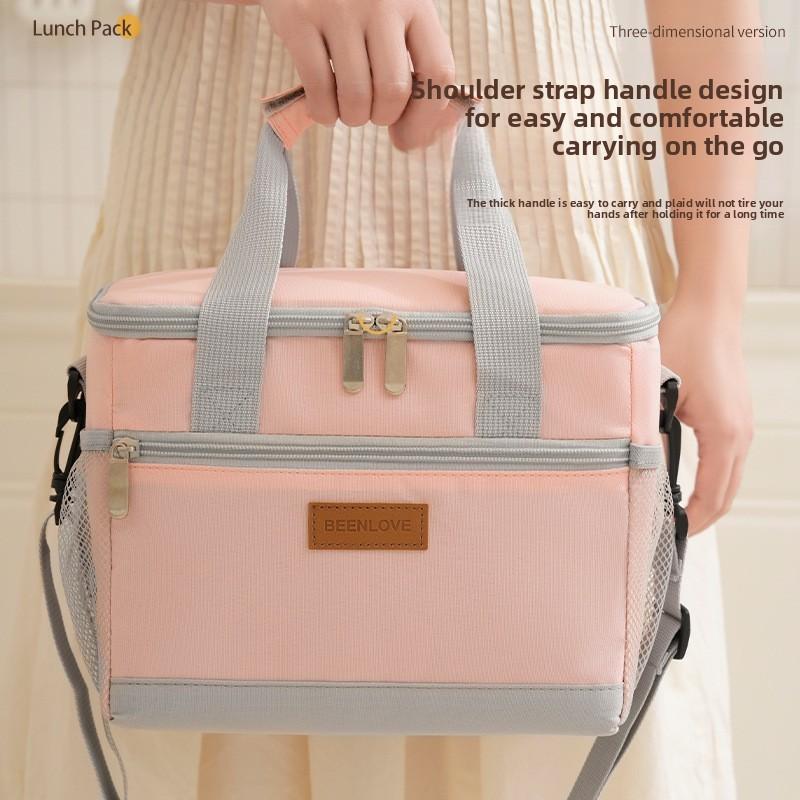 Print Cherry Daisy Insulated Handheld Bag With Leakproof Features Waterproof