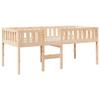 VidaXL Children's Bed Without Mattress 90x190 Cm Solid Pine Wood, Mezzanine Bed, Mezzanine Bed with Ladder, Bed Frame 855018