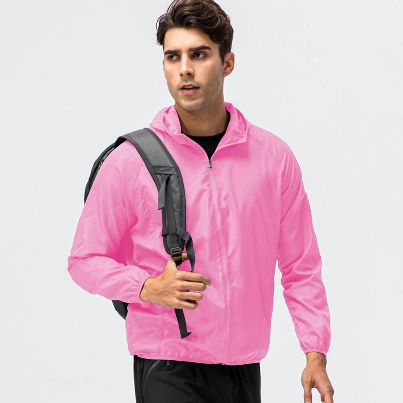 Lightweight Breathable Quick-Dry Windproof Waterproof Hooded Outdoor Sport Jacket Cycling Running Fitness Unisex