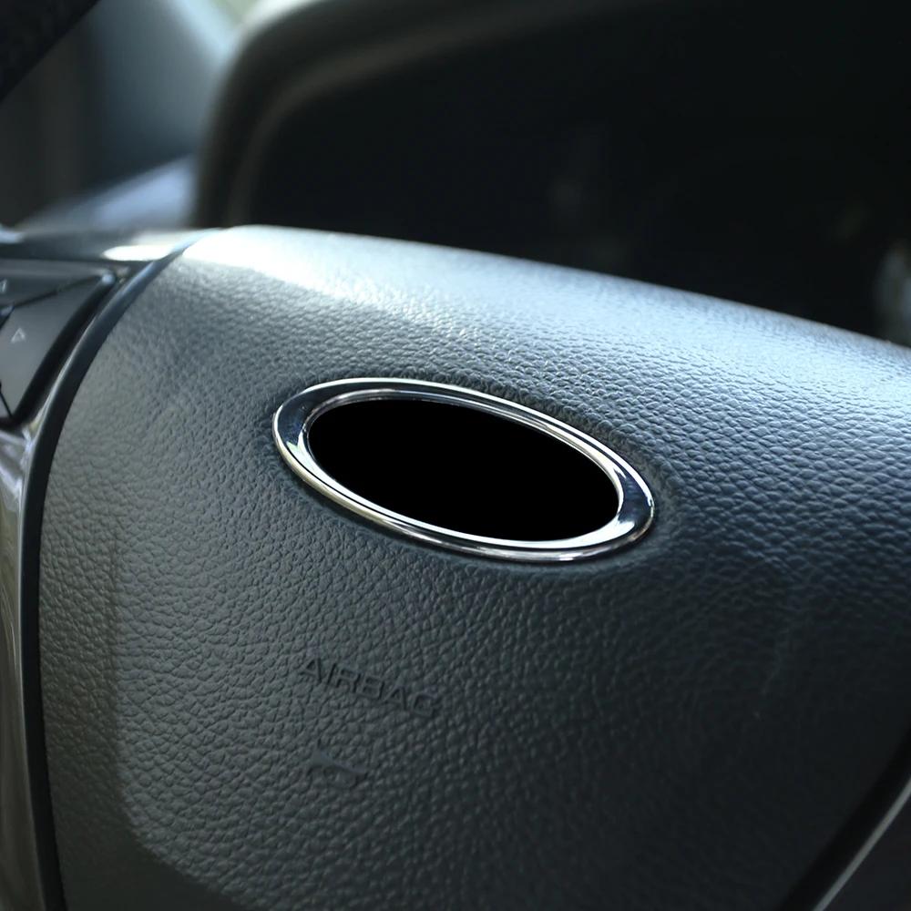 For Ford Everest 2015 - 2026 Ranger 2015 - 2026 Steering Wheel Panel Logo Ring Circle Trim Decoration Sticker Cover Accessories