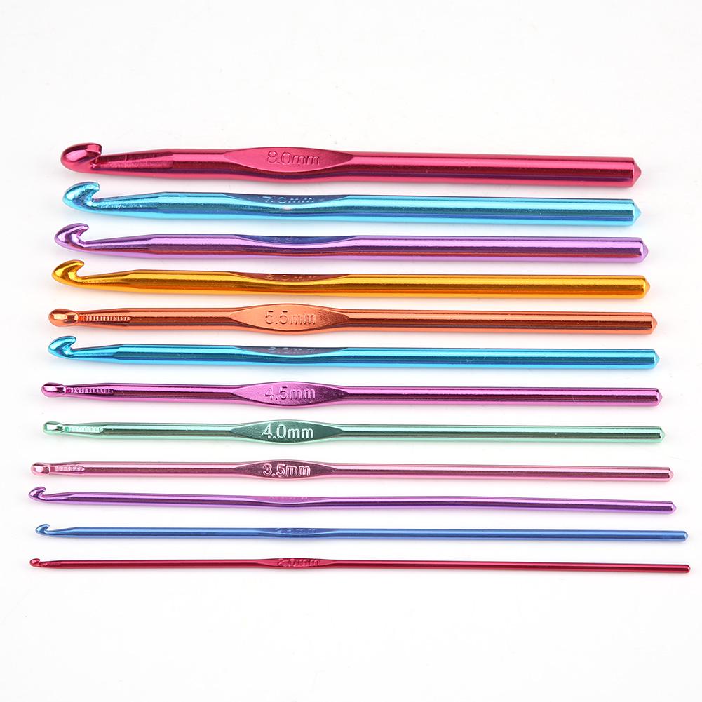 Knitting Cable Stitch Needle Kit Crochet Hook Marker Tape Measure Weaving Tool Set