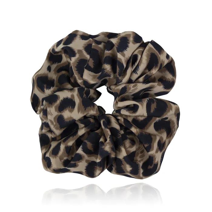 Mocha Leopard Scrunchie