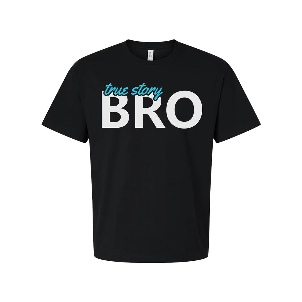 Unisex Christian T Shirt With True Story Bro Graphic Print For Faith Apparel Col