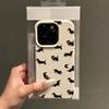 Creative Minimalist Dachshund White TPU Matte Case For iPhone 17 Air 16 15 14 13 12 11 Pro Max 17Pro X XS XR 16E Cover Funda