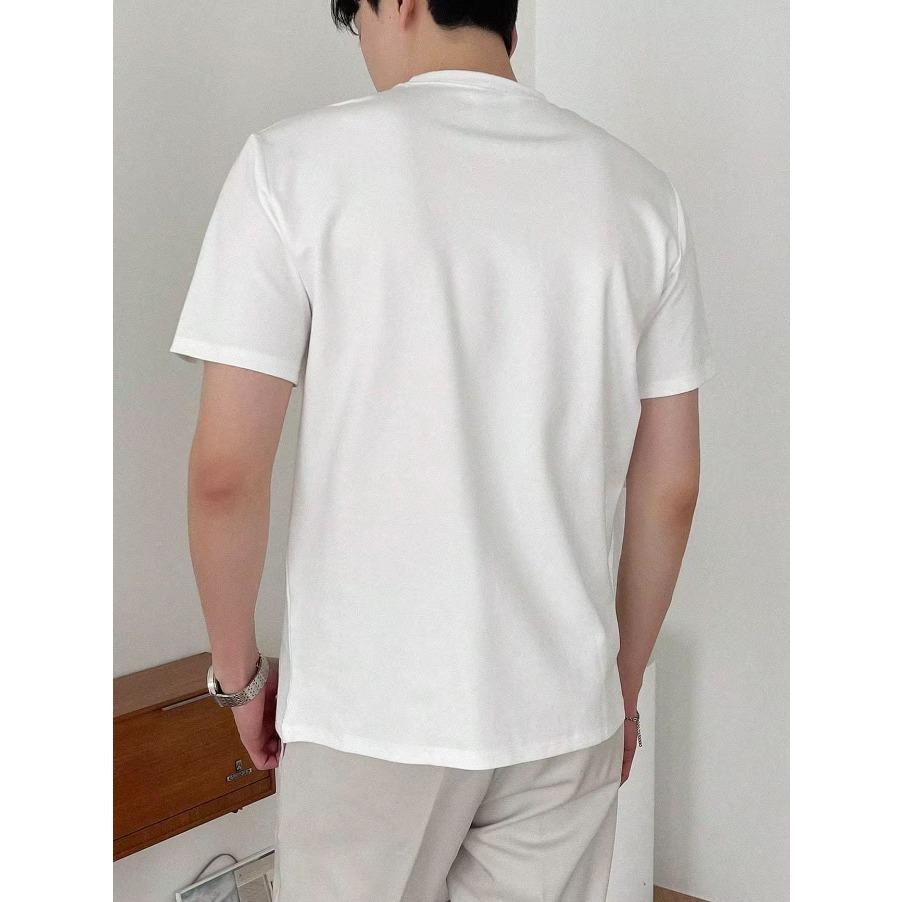 T-shirt Top Short Sleeved 100% Cotton "horse" Print, Summer All Season Men's Comfortable High-quality Casual Sports Luxury