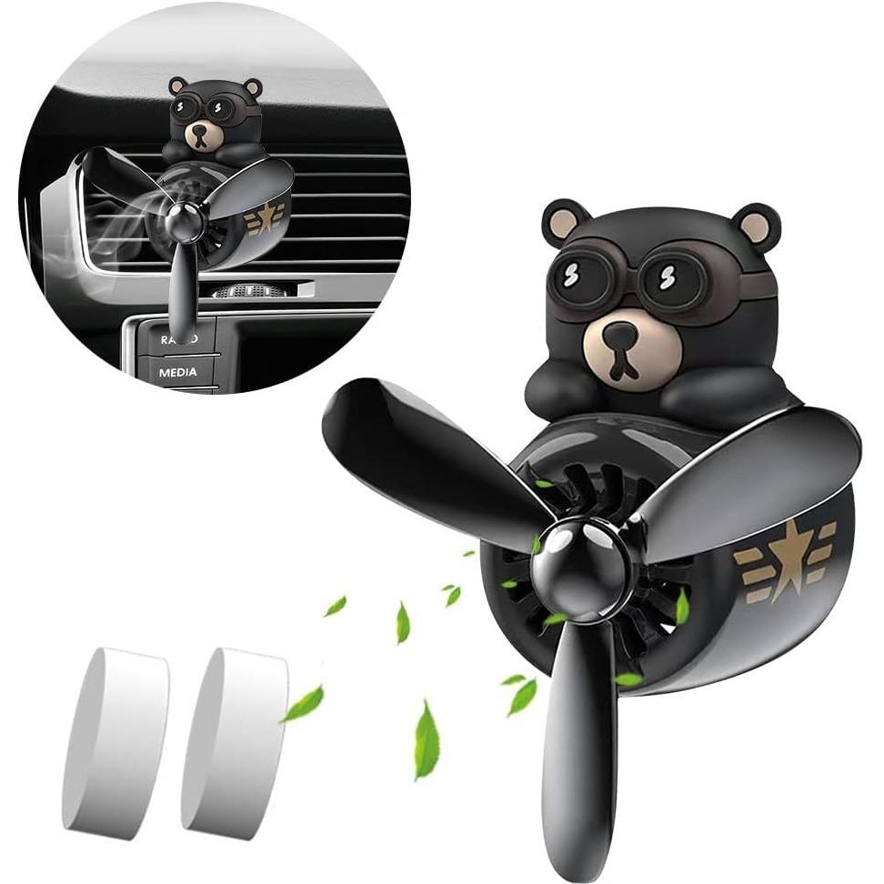 Car Air Freshener Cartoon Automotive Air Outlet Fan Freshener Vent Clips Aroma Diffuser,Car Diffuser,Car Perfume Aromatherapy Ornament Car Accessories