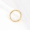Simple Geometric Thin Round Ring, Titanium Steel Vacuum Plating Ring, Women's Fashion High-end Accessories