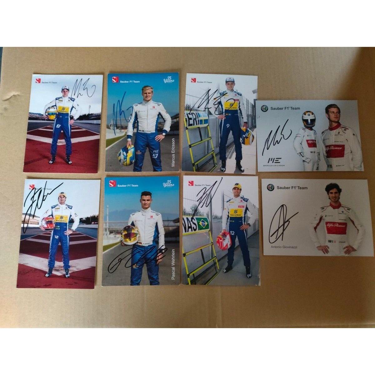 Used Autographed Sauber F1 2015~2018 Driver s Card