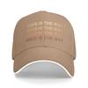 Jesus Is The Way Christian Faith Typography Baseball Caps Hip Hop  Sandwich Hat Unisex Adjustable Sun Cap Outdoor