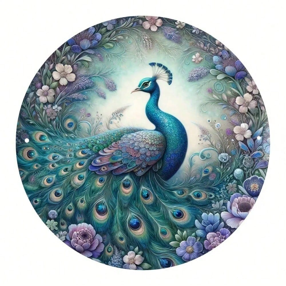 Vintage Peacock Metal Wall Art Handmade Decor for Living Room